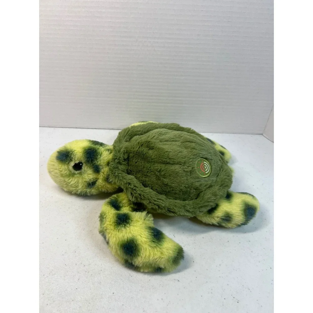 Fahlo Sea Turtle Plush Stuffed Animal Green Yellow Spotted Marine Toy 9 inch